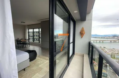 Studio com 1 dormitório para alugar, 64 m² por r$ 8.157,19/mês - centro - florianópolis/sc