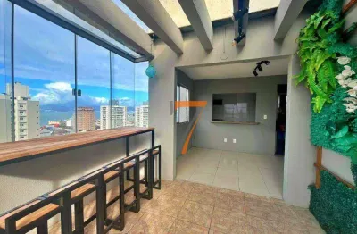 Cobertura com 2 dormitórios, 101 m² - venda por r$ 450.000,00 ou aluguel por r$ 3.802,05/mês - barreiros - são josé/sc