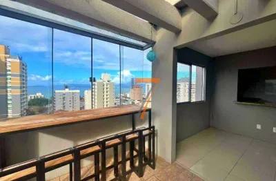 Cobertura com 2 dormitórios, 101 m² - venda por r$ 450.000,00 ou aluguel por r$ 3.802,05/mês - barreiros - são josé/sc