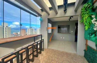 Cobertura com 2 dormitórios, 101 m² - venda por r$ 450.000,00 ou aluguel por r$ 3.802,05/mês - barreiros - são josé/sc