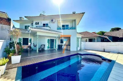 Casa com 3 dormitórios à venda, 204 m² por r$ 2.950.000 - ponta de baixo - são josé/sc