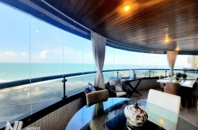 Exclusivo apartamento em petrópolis, com 449m², 4suites, vista mar