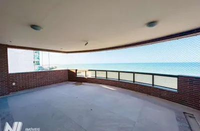 Apartamento luxo em areia preta, com 450m², vista mar, 5 quartos, 5vagas de gara