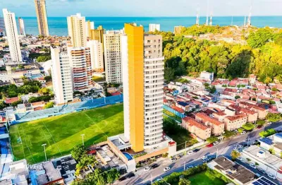 Apartamento mobiliado no tirol - 120m² - 3quartos 2suites - 2vagas - andar alto