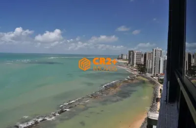 Cobertura a venda 400m² com 4 quartos, 2 suítes + dce e piscina a beira mar em p