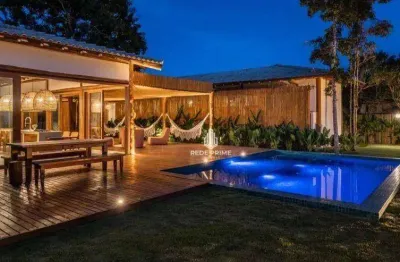 Casa com 4 dormitórios à venda, 411 m² por r$ 4.800.000 - praia taperapuan - porto seguro/ba