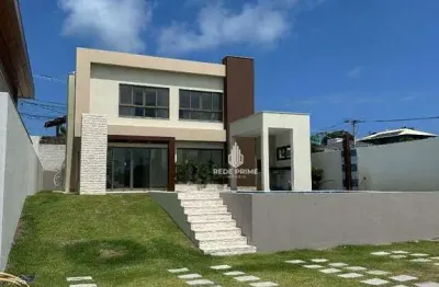 Casa com 4 dormitórios à venda, 206 m² por r$ 2.480.000 - vilas do atlântico - lauro de freitas/ba