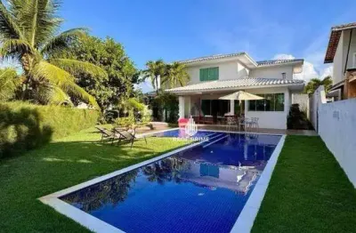 Casa com 6 dormitórios à venda, 353 m² por r$ 4.200.000 - guarajuba - camaçari/ba
