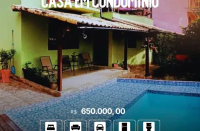 Casa em condomínio fechado com 4 quartos à venda ponta negra