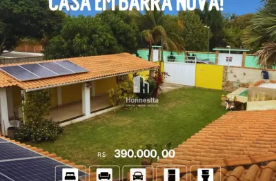 Linda casa em barra nova com piscina e painel solar.