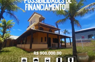 Casa com terreno de 900m² vista mar e lagoa balneario jaconé!!!