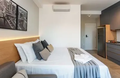 Apartamento em brooklin paulista com 1 quarto, 29m² mobiliado