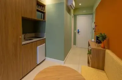 Studio locação campo belo com 1 quarto, sem vaga, mobiliado, 20m²