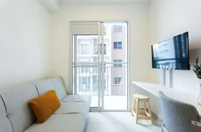 Studio moderno para locação na chácara santo antônio – 28 m², 1 quarto