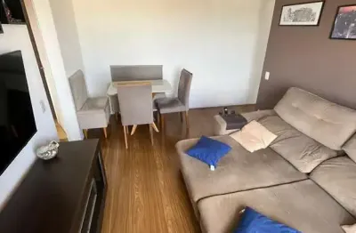 Apartamento campo limpo com 2 quartos, 1 vaga,  46m², mobiliado