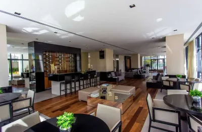 Apartamento brooklin locação com 1 quarto, 1 vaga,  63m² mobiliado