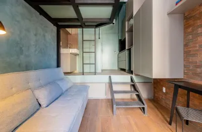 Studio venda ou locação santo amaro com 1 quarto 24m², mobiliado!