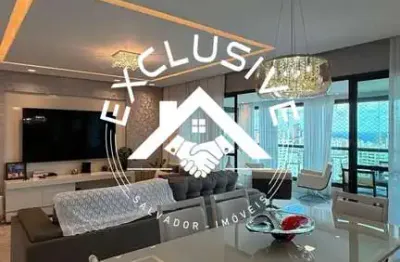 Apartamento à venda em salvador-ba, 3 quartos, 3 suítes, 2 salas, 4 banheiros, 3 vagas de garagem - 125m² no caminho das árvores