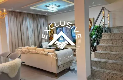 Imperdível: casa em condomínio à venda em lauro de freitas-ba, 4 quartos, 2 suítes, 2 salas, 4 banheiros, 3 vagas, 160m².