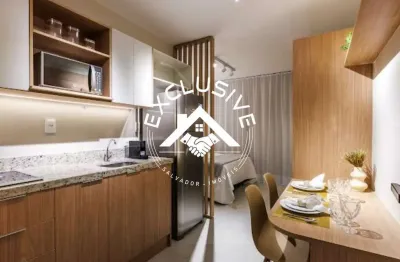 Studio para locação no caminho das árvores, salvador-ba: 1 quarto, 1 banheiro, 1 vaga de garagem, 20m² de área. venha conferir!