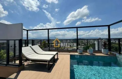 Apartamento com 1 dormitório à venda, 36 m² por r$ 395.610,00 - saguaçu - joinville/sc
