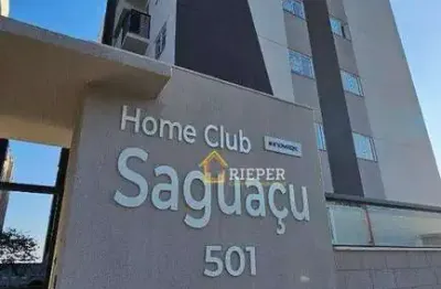 Apartamento saguaçú com piscina  a venda por r$ 309.000,00 - saguaçu - joinville/sc