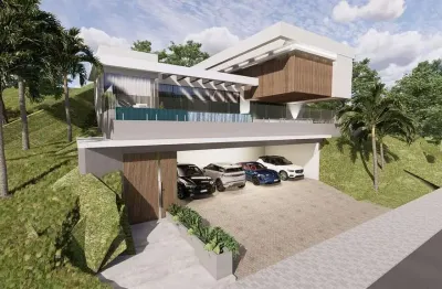 Casa de 4 suítes com piscina e alto padrão no bosque das mansões, são josé/sc