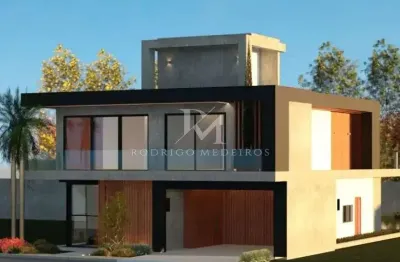 Casa contemporânea com 382 m² em condomínio fechado – pedra branca, palhoça