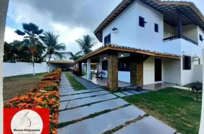 Casa em condomínio para venda em lauro de freitas, vilas do atlântico, 4 dormitórios, 4 suítes, 5 banheiros, 5 vagas