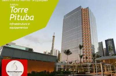 Laje corporativa para locação em salvador, pituba, 4 banheiros, 44 vagas