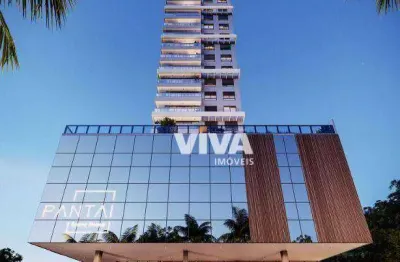 Apartamento com 3 dormitórios à venda, 103 m² - praia brava - itajaí/sc