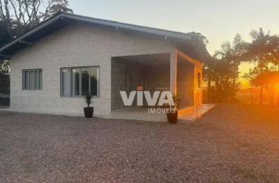 Chácara com 2 dormitórios para alugar, 2450 m² por r$ 5.000,00/mês - quilômetro doze - itajaí/sc