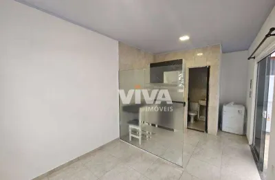 Kitnet com 1 dormitório para alugar, 18 m² por r$ 1.800,00/mês - cordeiros - itajaí/sc