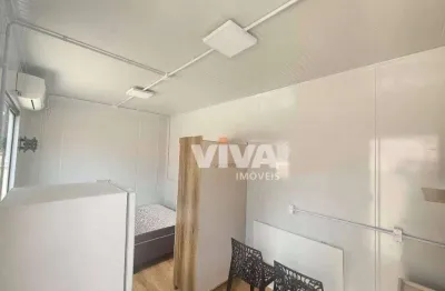 Kitnet com 1 dormitório para alugar, 12 m² por r$ 1.800/mês - são vicente - itajaí/sc