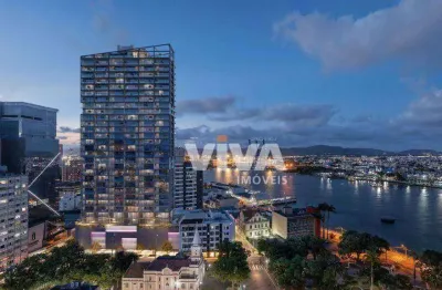 Studio 46 metros privativos, frente, sol da manhã,, localização privilegiada.