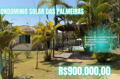 Solar das palmeiras - sítio dos sonhos no condomínio solar das palmeiras – esmeraldas/mg
