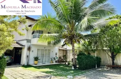 Casa em condomínio fechado com 4 quartos para alugar na alameda praia de guaratuba, 1, stella maris, salvador por r$ 6.800