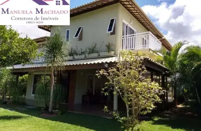 Casa em condomínio fechado com 5 quartos à venda na avenida praia de itacimirim, monte gordo, camaçari por r$ 3.100.000