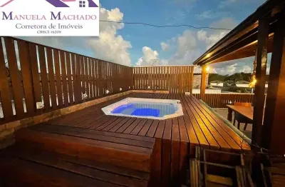 Cobertura com 2 quartos à venda na rua ana c. b. dias, 23, miragem, lauro de freitas por r$ 630.000