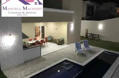 Casa em condomínio fechado com 4 quartos à venda na estrada do coco, abrantes, camaçari por r$ 1.150.000