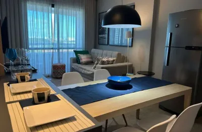 Apartamento mobiliado para locação em salvador, caminho das árvores, 1 dormitório, 1 suíte, 1 banheiro, 1 vaga