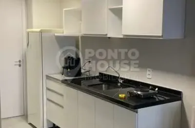 Apartamento mobiliado para locação com 1 dormitório, 1 sala e 1 vaga