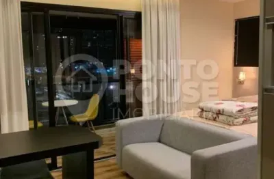 Studio para locação no bairro campo belo, 1 suíte, 1 vaga, mobiliado