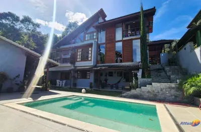 Casa de alto padrão em condomínio exclusivo em vargem grande, teresópolis-rj: 3 quartos, 1 suíte, lazer completo!