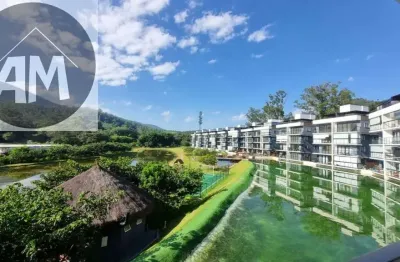 Apartamento com 2 suítes no condomínio vila dos lagos - vista privilegiada para a pedra grande