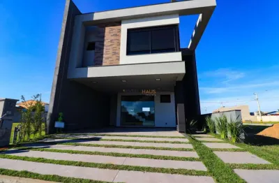 Sobrado em condomínio com 3 suítes, 2 vagas lado a lado, em construção