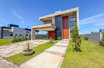 Casa em condomínio à venda em nova santa rita - reservas do lago clube