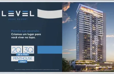 Ágio ágio level home resort apartamento com 2 quarto(s) e 2 banheiro(s) à venda, 63 por r$ 546.000 no setor jardim américa vn21101