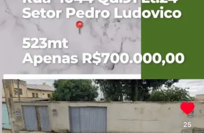 Lote setor pedro ludovico  lote à venda, 523 por r$ 700.000 no setor setor pedro ludovico ad24977