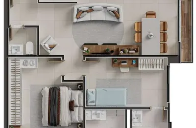 Ágio emirates flamboyant 2 suítes com 75m2  apartamento com 2 quarto(s) e 3 banheiro(s) à venda, 75 por r$ 806.000 no setor jardim goiás vn25425
